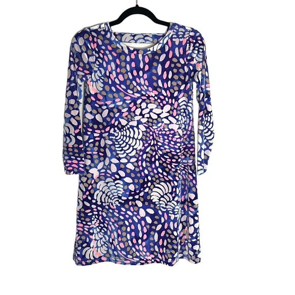 Lilly Pulitzer Olive Swing Dress Beckon Blue Sparkling Grotto XXS - Picture 2 of 9